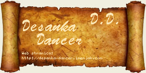 Desanka Dancer vizit kartica